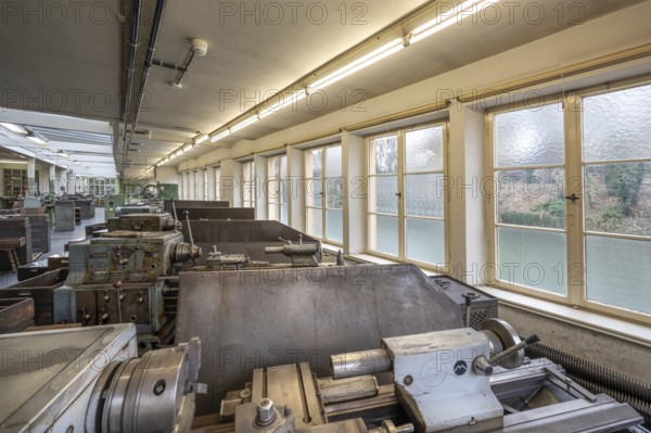 Production hall for engine valves, formerly Dietz & Pfriem valve factory, today Industrial Museum Lauf, Sicharchard Str., Lauf an der Pegnitz, Middle Franconia, Bavaria, Germany, Europe