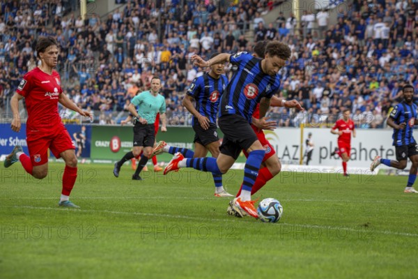 06.04.2024, Football 3rd division, Season 2023/24, Matchday 32: Waldhof Mannheim vs SpVgg Unterhaching (6:1)