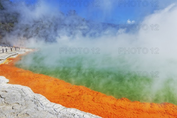 Champagne pool, Waiotapu Thermal Park, Waiotapu, Rotorua, Bay of Plenty, North Island, New Zealand, Oceania