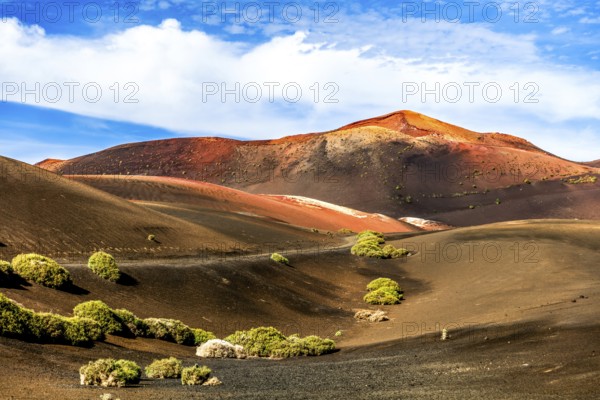 2016, Raimund Franken, Model Release:Not, Property Release: Not Timanfaya National Park, Lanzarote, Fire Mountains of Timanfaya National Park, Montanas del Fuego, ESP, Spain, Canary Islands, Canary Islands, Atlantic Ocean, Lanzarote, biosphere reserve, volcano, volcanism, volcanic island, lava fields, island, recording date, Europe