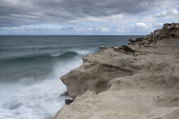 Playa Los Escullos, Cabo de Gata, Los Escullos, Playa del Arco, El Arco beach, Cabo de Gata-Nijar Natural Park, Almeria, Andalusia, Spain, Europe
