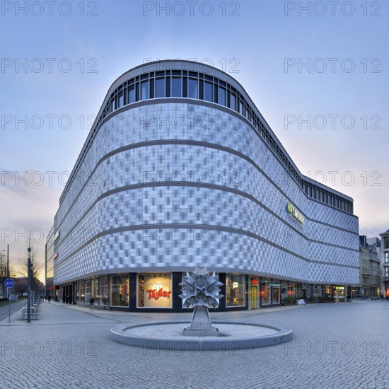 Höfe am Brühl shopping centre, called Blechbüchse, Richard-Wagner-Platz, Leipzig, Saxony, Germany, Europe