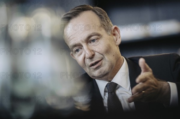 Volker Wissing (FDP), Federal Minister of Transport and Digital Affairs, recorded during an interview in Berlin, 2 October 2024, Berlin