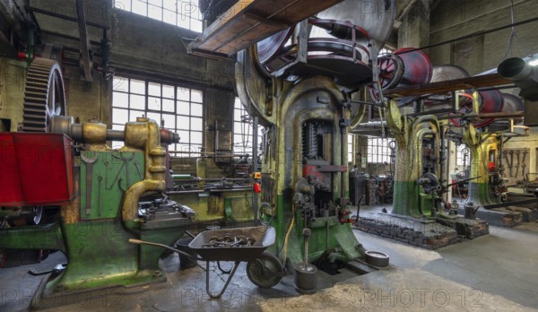 Drop forge, formerly Dietz & Pfriem valve factory, today Industrial Museum Lauf, Sicharchard Str., Lauf an der Pegnitz, Middle Franconia, Bavaria, Germany, Europe