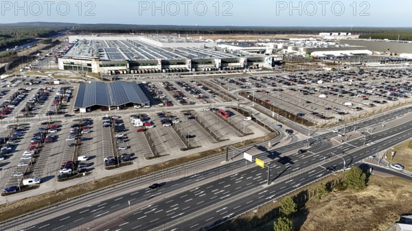 Tesla Gigafactory, Grünheide, 07.03.2025, Grünheide, Brandenburg, Germany, Europe
