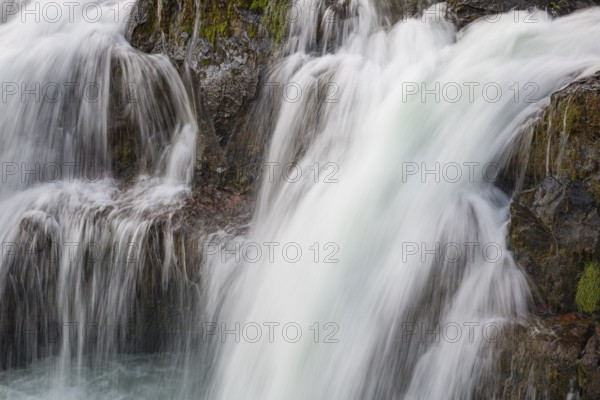The Kolufossar waterfalls of the river Vididalsa consists of 3 falls the upper fall Efrifoss, in the middle Kolufoss and the lower fall Nedri-Kolufoss. Located in NW Iceland