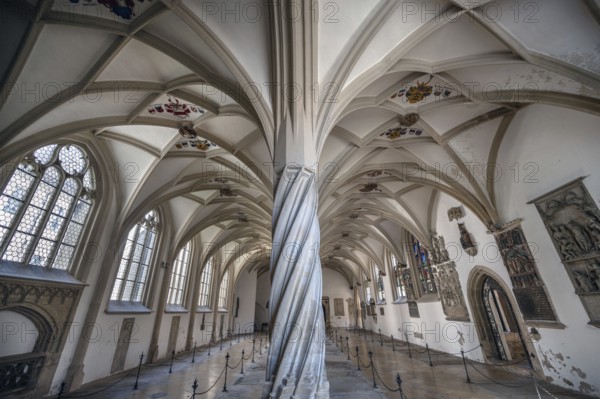 The late Gothic mortuary, burial place of the cathedral canons, consecrated in 1498, Cathedral of St Salvator or St Willibald, Eichstätt, Upper Bavaria, Germany, Europe