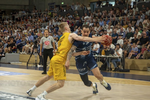 12.05.2024, easy Credit BBL, German Basketball League, Matchday 32: MLP Academics Heidelberg against Tigers Tübingen (final score 93:78) . On the ball: Jeffrey Carroll (30, Academics Heidelberg)