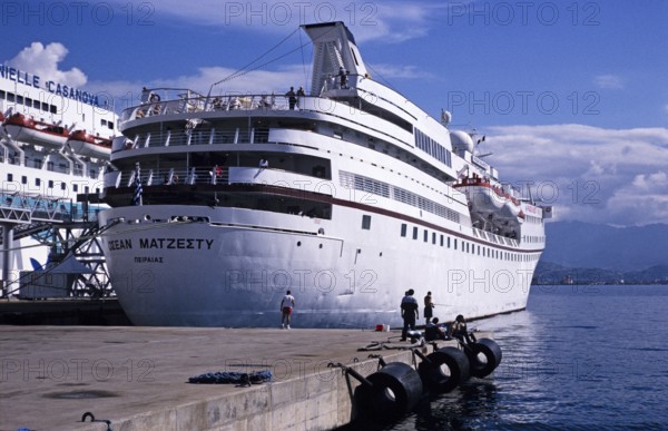 Cruise ship MV Ocean Majesty in Ajaccio, Corsica, France, 1998, Europe