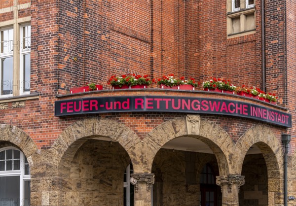 Rescue station at the Speicherstadt, Hamburg, Germany, Europe