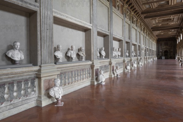 Bust Gallery, Palazzo Ducale, Mantua, Italy, Europe