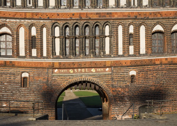 Passageway, Holstentor, Holstentorplatz, Lübeck, Schleswig-Holstein, Germany, Europe
