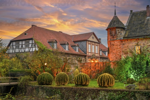 November light evening mood Remeringhausen Estate Stadthagen Germany