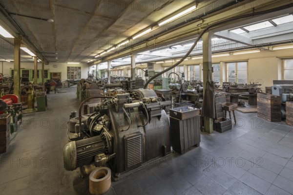 Production hall for engine valves, formerly Dietz & Pfriem valve factory, today Industrial Museum Lauf, Sicharchard Str., Lauf an der Pegnitz, Middle Franconia, Bavaria, Germany, Europe