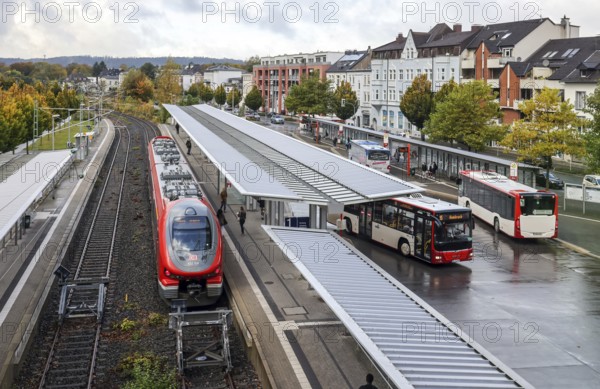 Iserlohn, North Rhine-Westphalia, Germany - Iserlohn railway station. Iserlohn railway station is located in the centre of Iserlohn. It lies at the end of two single-track railway lines, the Ardeybahn from Schwerte and the line from Iserlohn-Letmathe. Since its new construction in 2008, it has been referred to as a city railway station