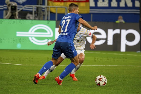 Football UEFA Europa League, 2024/25 season, matchday 2: TSG Hoffenheim v Dynamo Kiev. Picture: Dynamic advance by Andrej Kramaric (27, Hoffenheim)