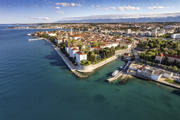Zadar seen from above, Croatia, Europe