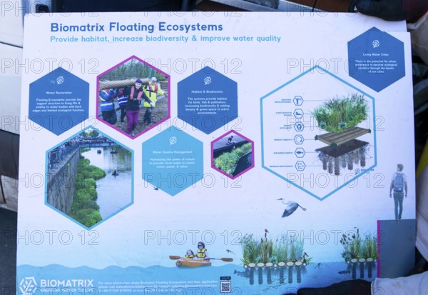 Information about Biomatrix floating plant ecosystem products for use in the Floating Harbour, Bristol, England, UK