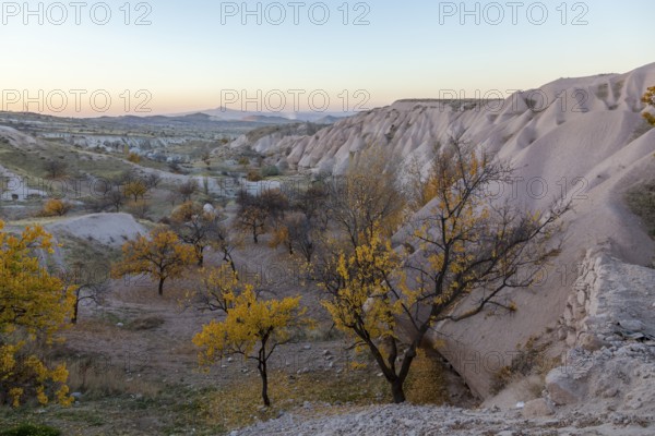 Cappadocia in the evening, Turkey, Asia