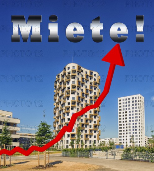 Symbolic image, rent, rent increase, rent rising, housing shortage, housing shortage, housing search, housing shortage, rent usury, tenants' association, tenants' association, rent, lack of housing, student housing, influx, foreign housing search, overpricing, tenant protection, house building