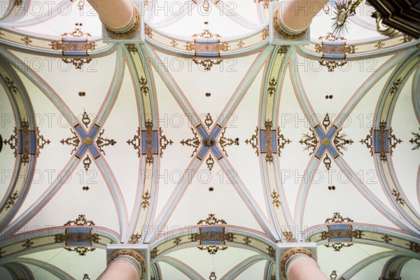 Interior view, Carmelite monastery, Beilstein, Moselle, Rhineland-Palatinate, Germany, Europe