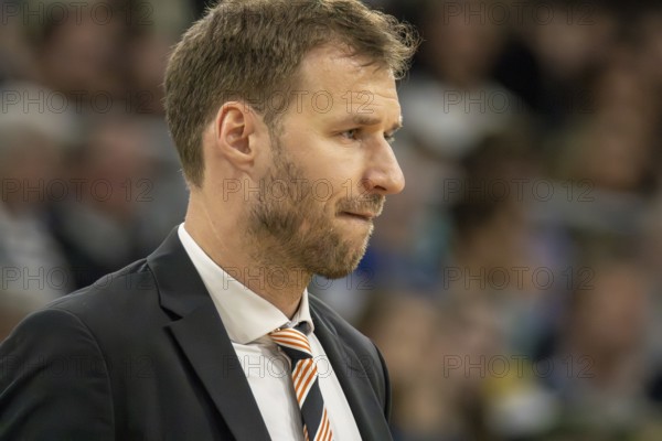 Heidelberg, 04.05.2024: Anton Gavel, coach of Ratiopharm Ulm, at his team's away game at Academics Heidelberg (easy Credit BBL, German Basketball League)