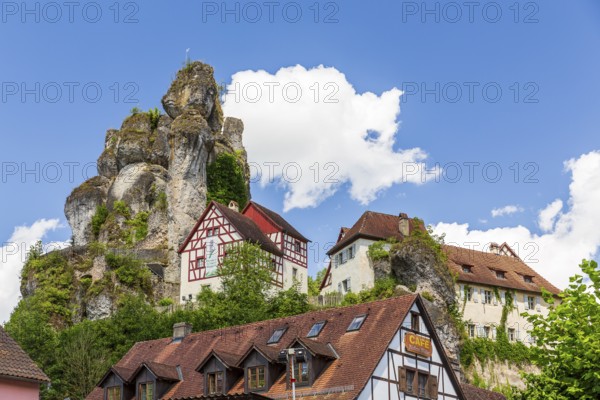The rock village of Tüchersfeld in Franconian Switzerland, Bavaria, Germany, Europe
