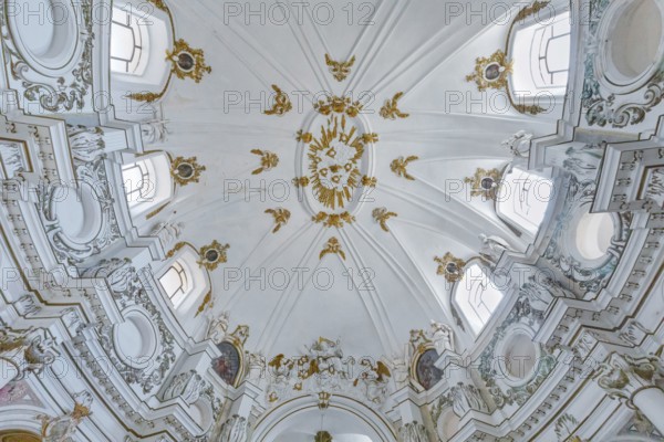 Chiesa di Santa Chiara interior, Noto, Noto Valley, Sicily, Italy, Europe