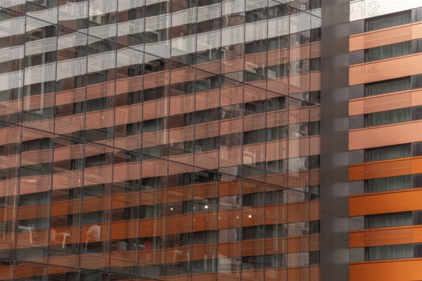 New building in the district of the Council of Europe. Strasbourg, Bas Rhin, Grand Est, France, Europe