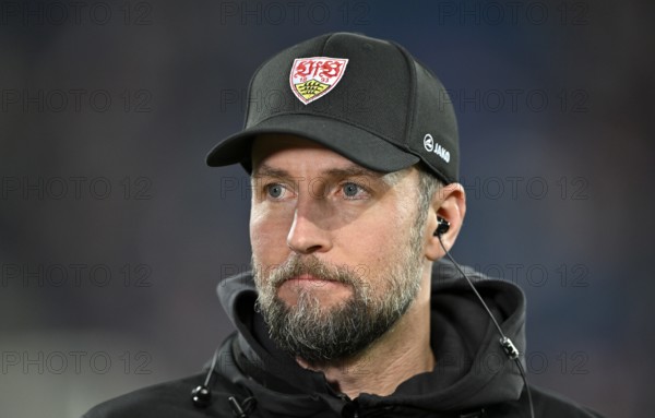Coach Sebastian Hoeneß VfB Stuttgart Portrait pensive PreZero Arena, Sinsheim, Baden-Württemberg, Germany, Europe