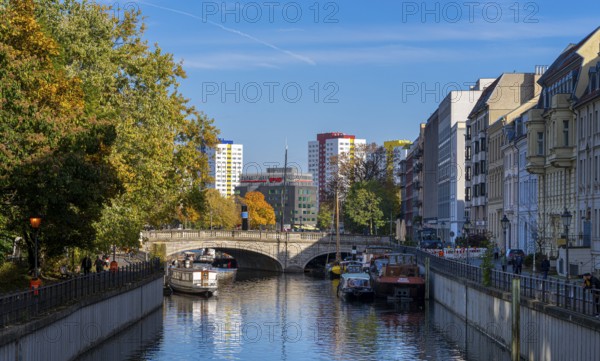 Boats and ships on the Fischerinsel, Berlin, Germany, Europe