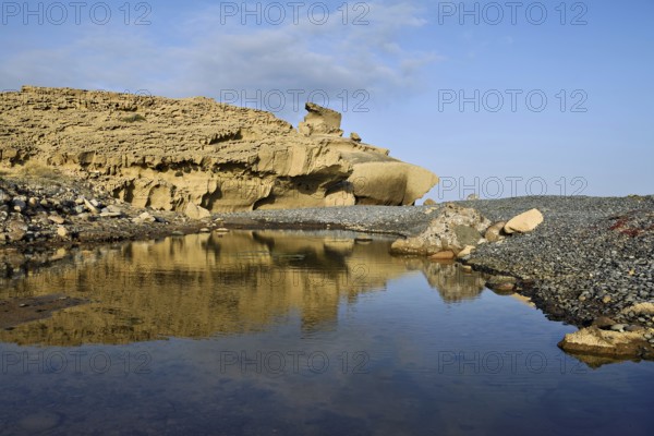 Sandstone coast, San Miguel de Tajao, Tenerife, Canary Islands, Spain, Europe