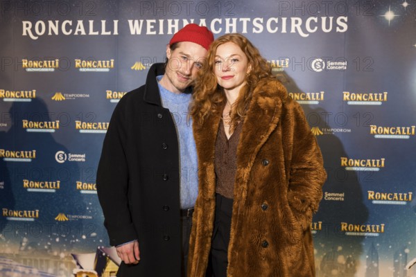 Marleen Lohse with man Max Montgomery at the premiere of the 20th Original Roncalli Weihnachtscircus in Berlin's Tempodrom on 20 December 2024