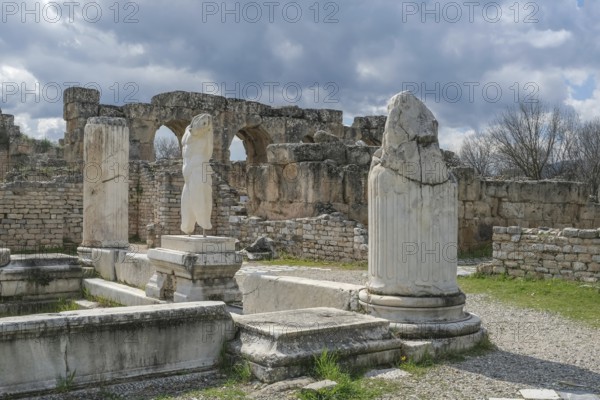Ancient Baths of Hadrian, ancient archaeological site of Aphrodisias, Geyre, Karacasu, Aydin, Western Turkey, Turkey, Asia