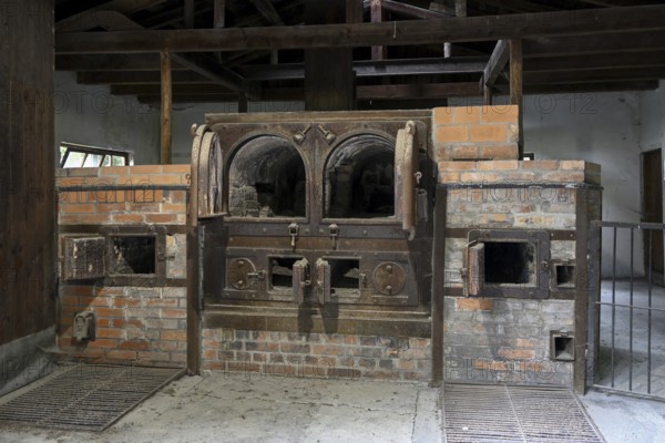 Large crematorium of the former Dachau concentration camp, now a concentration camp memorial, Dachau near Munich, Bavaria, Germany, Europe