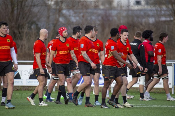 Rugby: Germany against MKS Pogon Awenta Siedlce, Poland in Heidelberg (Test match of the German national rugby team in preparation for the upcoming World Cup qualifiers. Picture: German national team