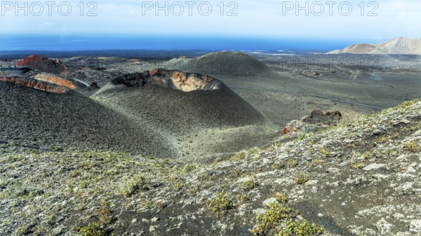2016, Timanfaya National Park, Lanzarote, Fire Mountains of Timanfaya National Park, Montanas del Fuego, ESP, Spain, Canary Islands, Canary Islands, Atlantic Ocean, Lanzarote, biosphere reserve, volcano, volcanism, volcanic island, lava fields, island, recording date, Europe