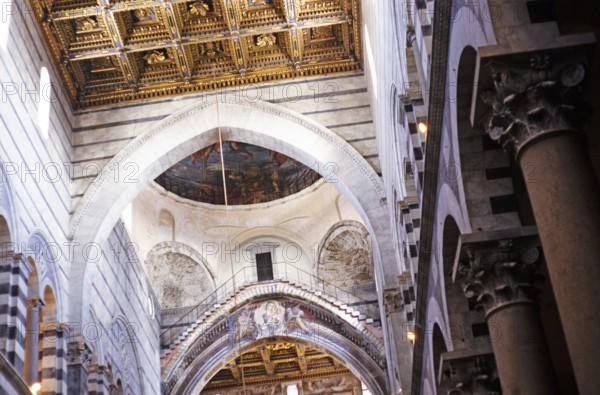 Interior of the Cathedral Church of Santa Maria Assunta, Pisa, Italy, Europe
