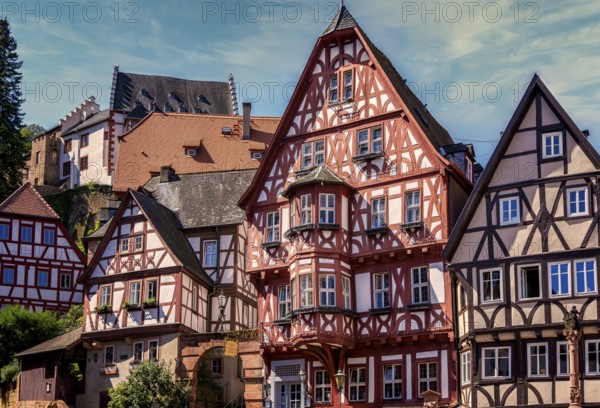Half-timbered buildings in the old town centre of Miltenberg, Bavaria, Germany Miltenberg