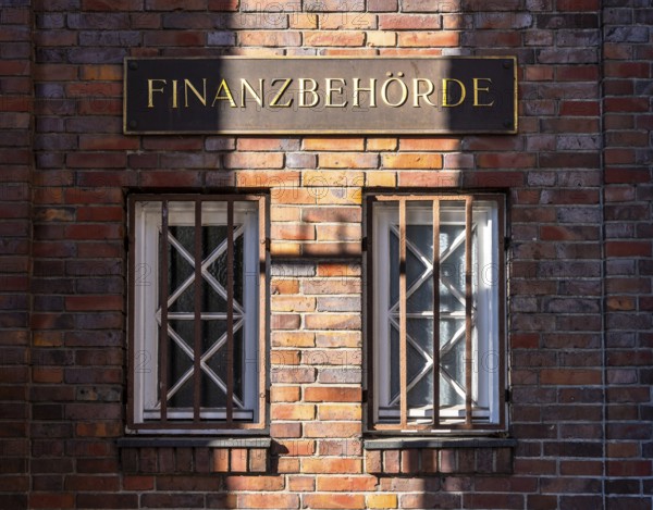 Historic façade of the Finance Directorate on Gänsemarkt, Hamburg, Germany, Europe