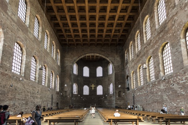 Interior view, Constantine Basilica, UNESCO World Heritage Site, Trier, Rhineland-Palatinate, Germany, Europe