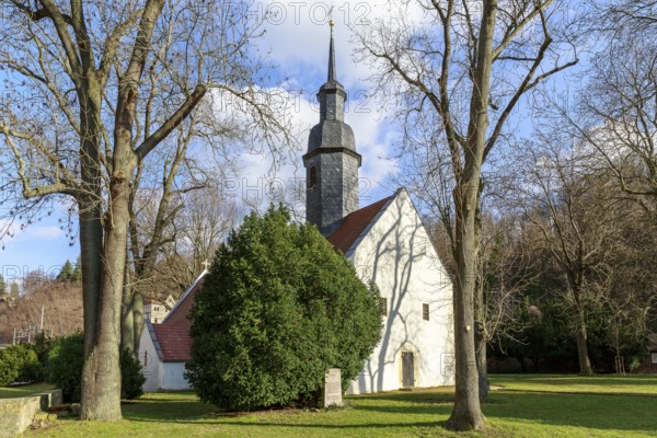Nikolaikirche in Nikolaipark an der Triebisch, Meißen, Saxony, Germany, Europe