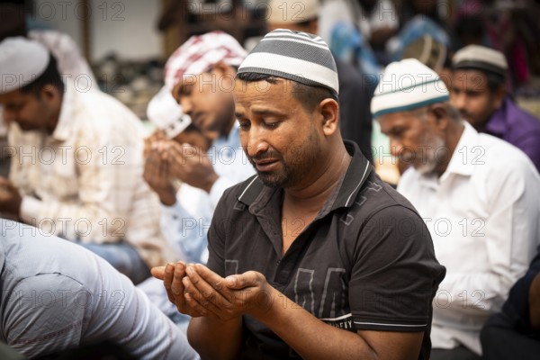 Muslims perform the Friday prayers at a Mosque in the holy month of Ramadan, on 21 March 2025 in Guwahati, India, Asia
