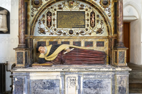 Monument tomb of George Snygge d 1617, church of Saint Stephen, St Stephen's church, Bristol, England, UK