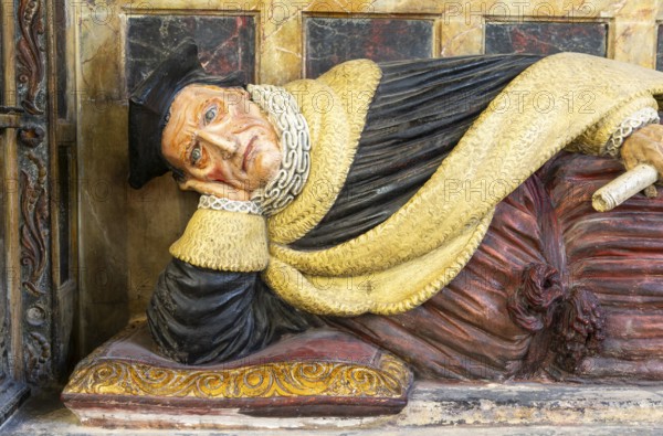Monument tomb of George Snygge d 1617, church of Saint Stephen, St Stephen's church, Bristol, England, UK