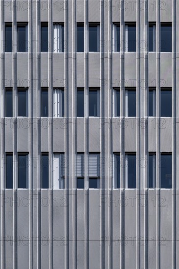 Company building sheet metal facade
