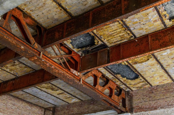 Interior view, former Alpine house on the historic site of the tuberculosis sanatorium in Beelitz, Brandenburg, Germany, Europe
