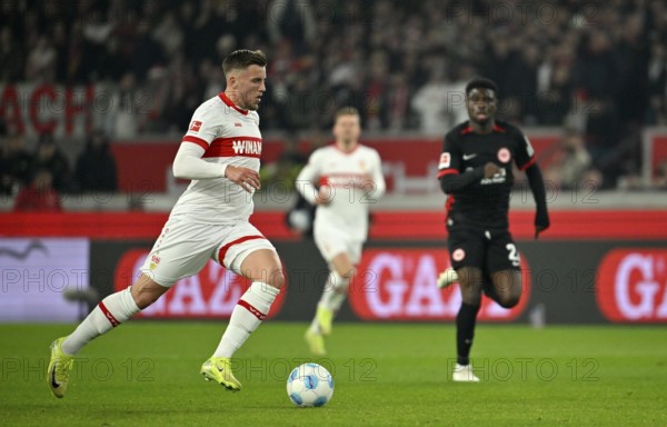 Ermedin Demirovic VfB Stuttgart (09) Action on the ball MHPArena, MHP Arena Stuttgart, Baden-Württemberg, Germany, Europe