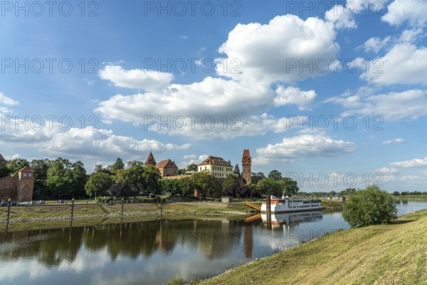 Tangermünde Castle on the Tangier and Elbe rivers in Tangermünde, Saxony-Anhalt, Germany, Europe