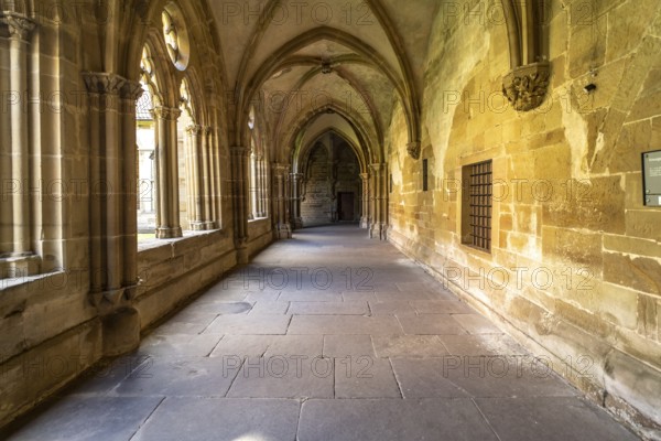 Cloister in Maulbronn Monastery, Maulbronn, Baden-Württemberg, Germany, Europe